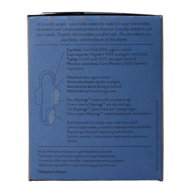 Night sanitary towels with wings 10 pack