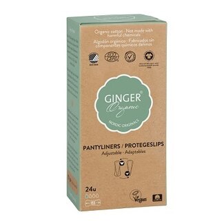 Ginger Organic Salvaslips flexibles 24 unidades