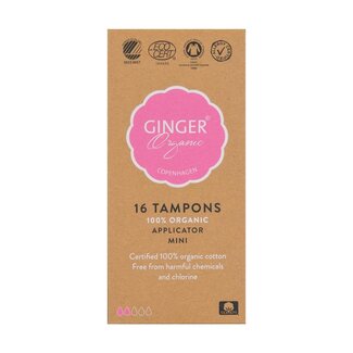 Ginger Organic Tampon mini avec applicateur Ginger Organic 16 pièces
