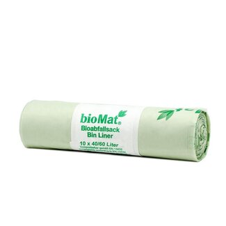 Biomat Biomat Abfallbeutel kompostierbar 40/60 Liter 10 Stück