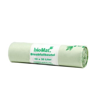 Biomat Biomat Wastebag compostable 30 litre 10 pieces