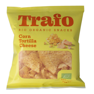 Trafo Organic nacho tortilla chips 75 grams