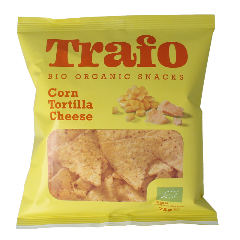 Trafo Tortilla chips nacho bio 75 Gram