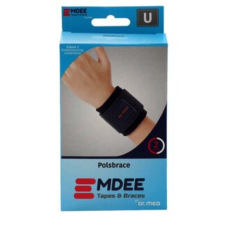 Emdee Fascia di supporto per polso, blu, 1 pezzo