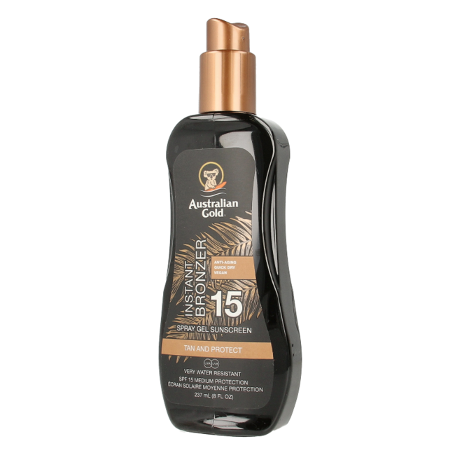 Australian Gold Spray-Gel mit Bronzer SPF15 237 Milliliter