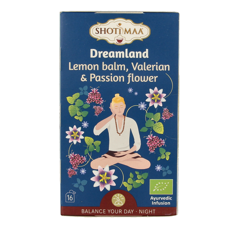 Shoti Maa Dreamland melissa, valeriana e passiflora bio 16 Bustine