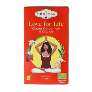 Shoti Maa Amore per la vita cacao, cardamomo e arancia bio 16 Bustine