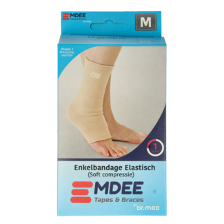 Emdee Emdee Elastic support enkel maat M huidskleur 1 Stuks