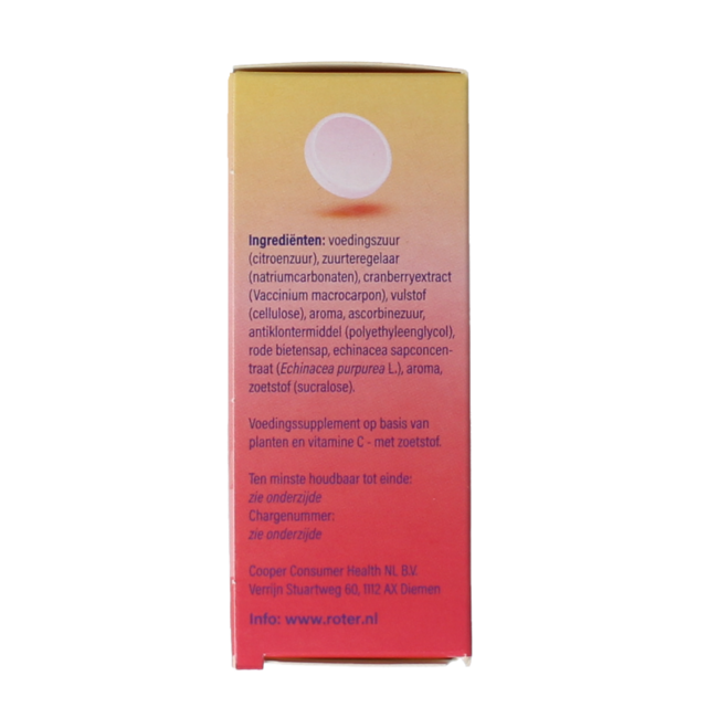 Roter Cranberry vitamina C y equinácea duopack 20 comprimidos efervescentes