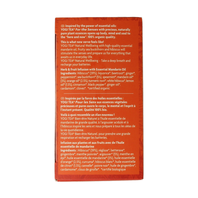 Yogi Tea For the sense natural wellness bio 17 torebek