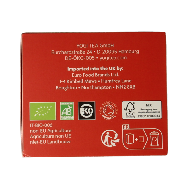 Yogi Tea For the sence natural wellness bio 17 bolsitas