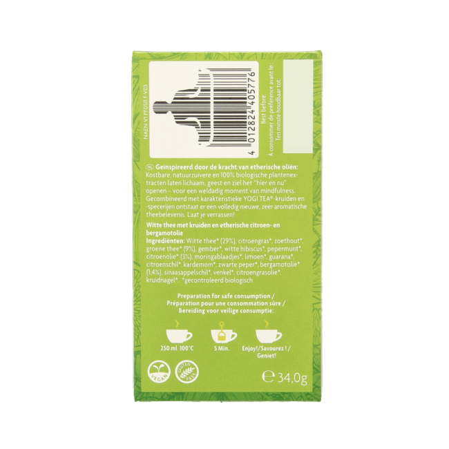 Yogi Tea For the sence natural energy bio 17 bolsitas