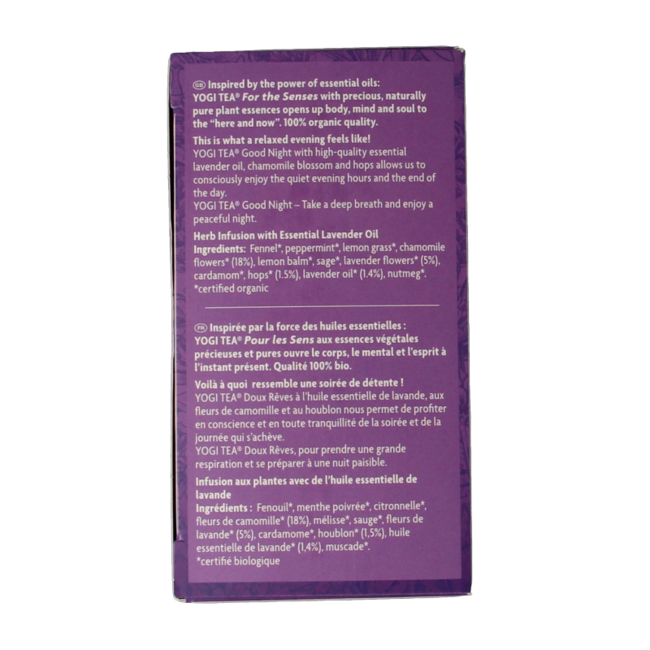 Tea for the Senses Good Night Bio 17 sachets