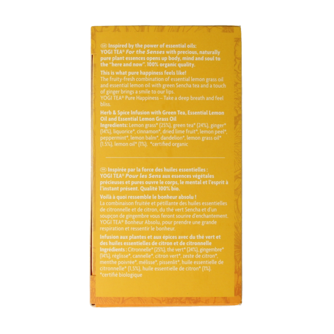 Tea for the senses pure happiness bio 17 bolsitas