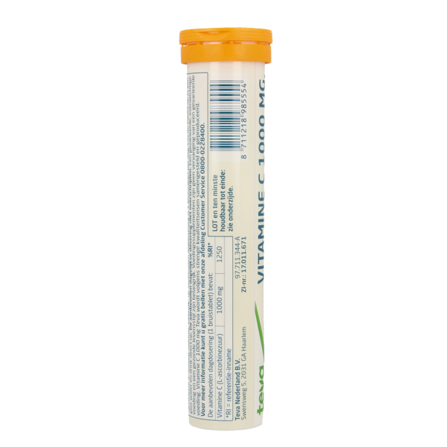 Teva Vitamina C 1000mg comprimidos efervescentes 20 comprimidos