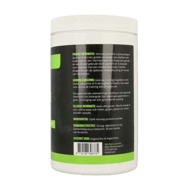 MijnNatuurwinkel Protéine de chanvre vegan 500 g