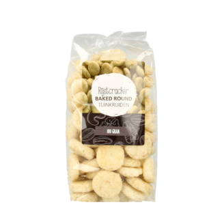 MijnNatuurwinkel MijnNatuurwinkel Rijstcracker round tuinkruiden 100 Gram
