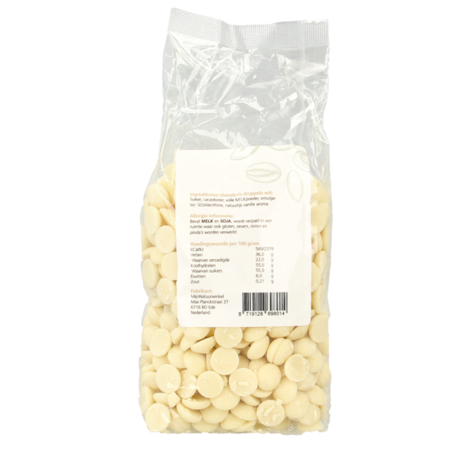 Gocce di Cioccolato Bianco MijnNatuurwinkel 400 Grammi