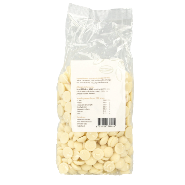 MijnNatuurwinkel Pépites de chocolat blanc 400 g