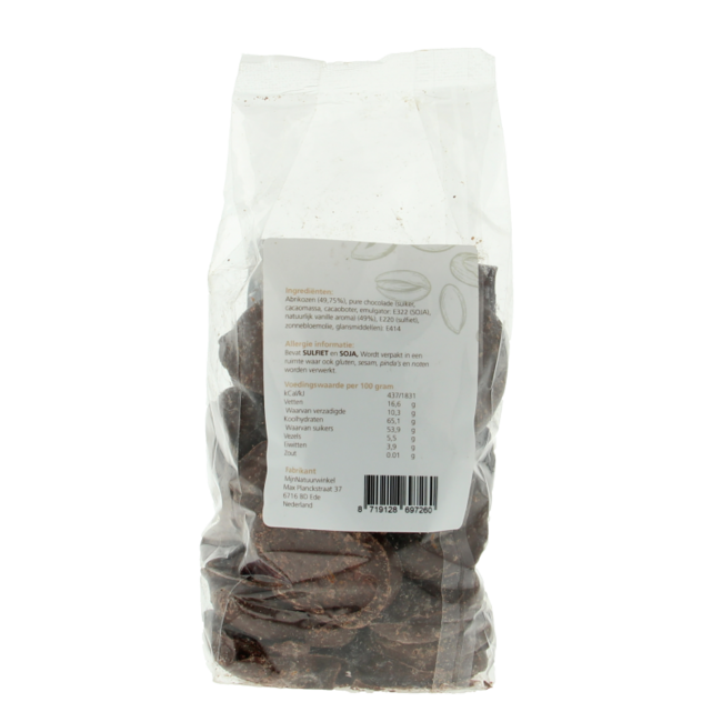 MijnNatuurwinkel Albaricoques con chocolate negro 400 gramos