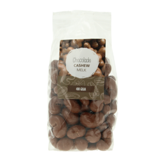 MijnNatuurwinkel MijnNatuurwinkel Chocolate con anacardos con leche 400 gramos