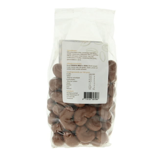 MijnNatuurwinkel Chocolate con anacardos con leche 400 gramos