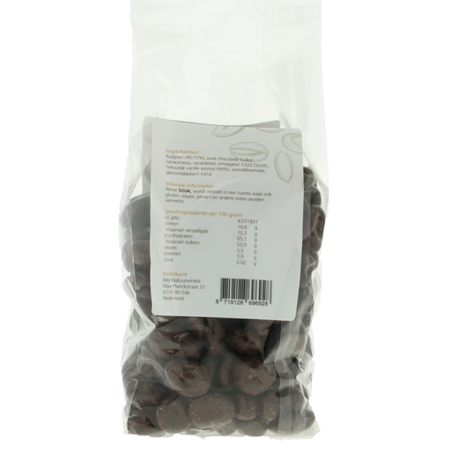 Uvetta ricoperta di cioccolato fondente MijnNatuurwinkel 400 Grammi