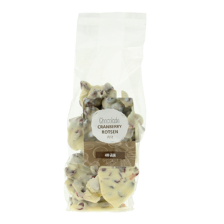 MijnNatuurwinkel MijnNatuurwinkel Rocas de arándanos rojos con chocolate blanco 400 gramos