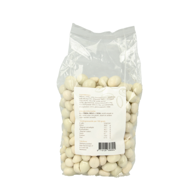 Cacahuetes con chocolate blanco MijnNatuurwinkel 400 g