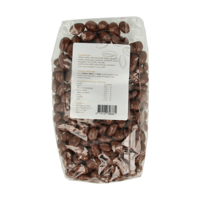 MijnNatuurwinkel Cacahuetes con chocolate con leche 400 Gramos