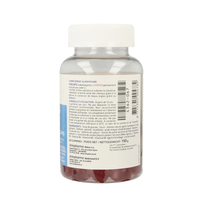 Gominolas para cabello y uñas 60 unidades