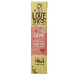 Lovechock Lovechock Love hibisco y nibs de cacao bio 40 g
