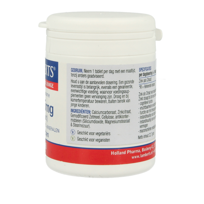 Lamberts Citrato de Zinc 15mg 90 Comprimidos