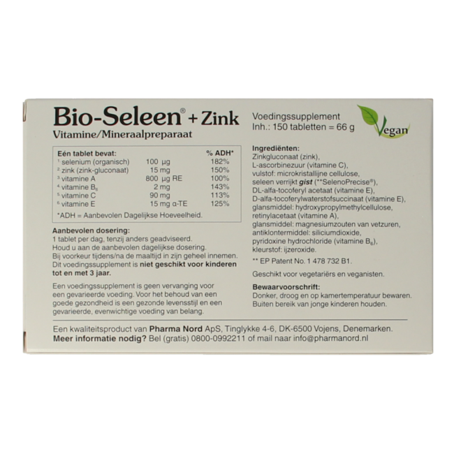 Bio Selen & Zink 150 Tabletten