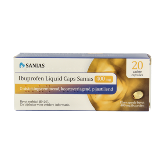 Sanias Sanias Ibuprofen liquid 400mg 20 Capsules