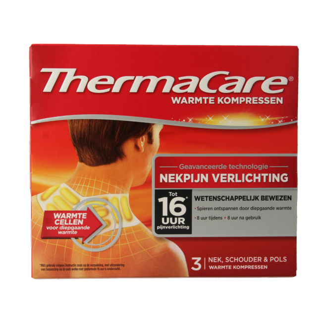 Compresa de calor para cuello, hombro y muñeca 1 unidad