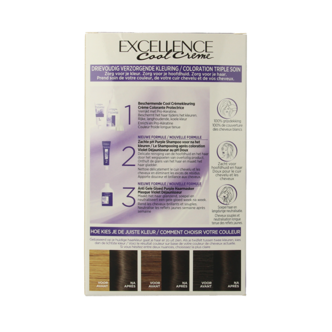 Excellence Cool creme 4.11 ultra castaño ceniza 1 unidad
