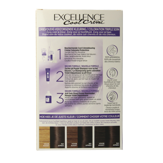 Excellence Cool creme 5.11 ultra ceniza castaño claro 1 sobre