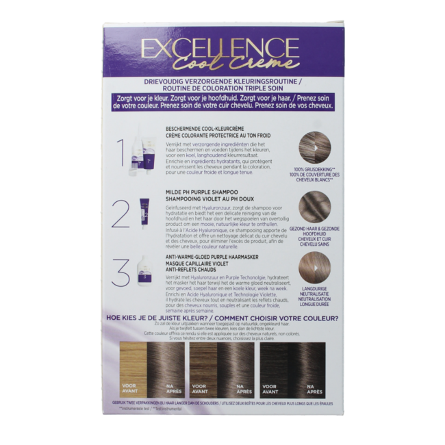 Excellence Cool Crème 7.11 Ultra Aschblond, 1 Stück