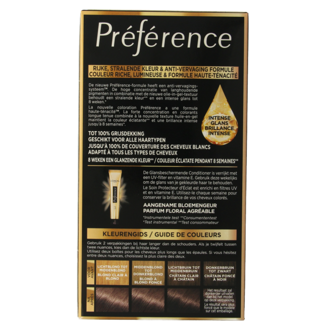 Preference 6.21 Zurich sehr leichtes kühles Braun 1 Sachet