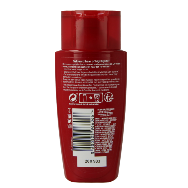 Champú Elvive Color Vive mini 90 mililitros