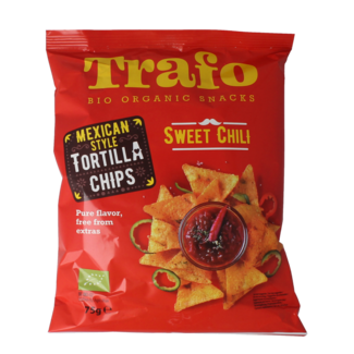 Trafo Tortilla chips chilli organic 75 Gram