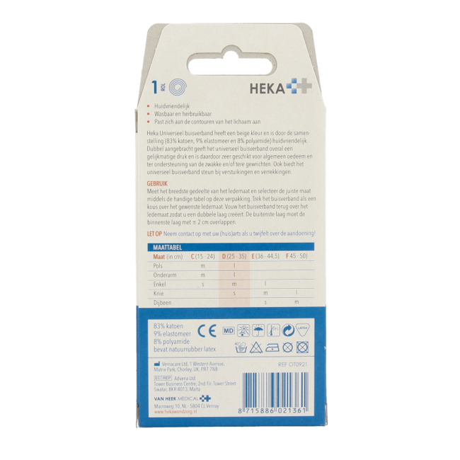 Benda a compressione Heka Grip, Taglia D, 1 Pezzo