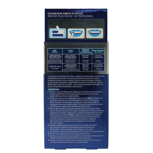 Bandes de blanchiment 8 sachets