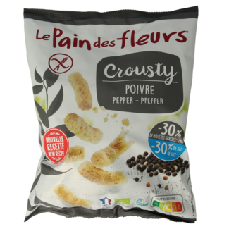 Pain Des Fleurs Pain Des Fleurs Crousty chips pimienta sin gluten bio 75 gramos