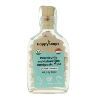 Happysoaps Happysoaps Toothpaste tabs without fluoride 62 Pieces