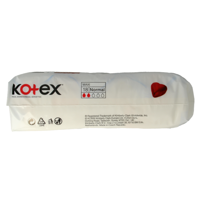 Podpaski Kotex Maxi Normalne 18 sztuk