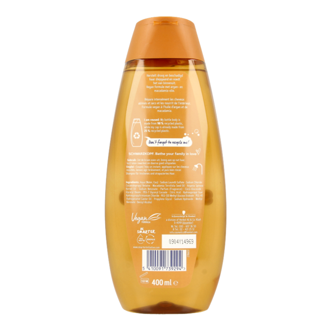 Schwarzkopf Szampon olejek arganowy i regeneracja 400 Mililitrów