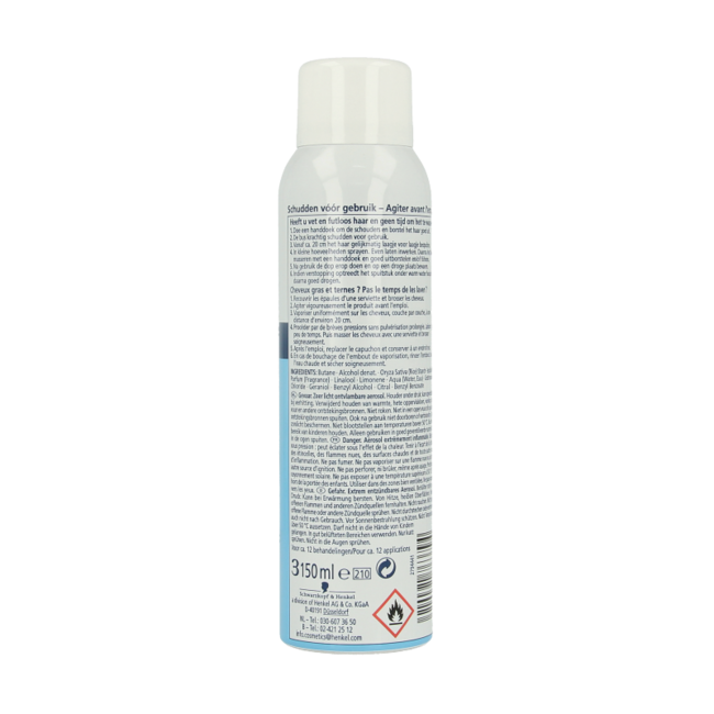 Schwarzkopf Dry Shampoo Fresh 150 Millilitres