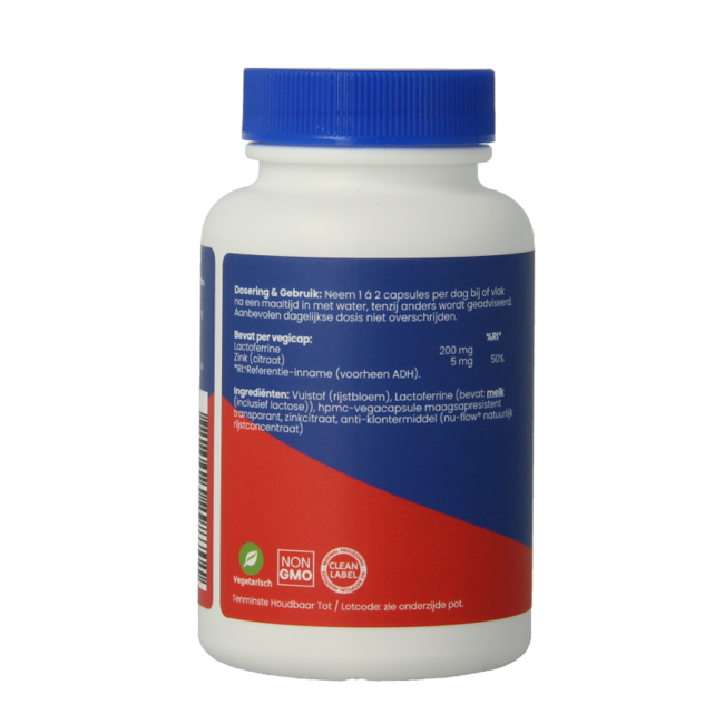 Laktoferyna 200 mg, 60 kapsułek wegetariańskich